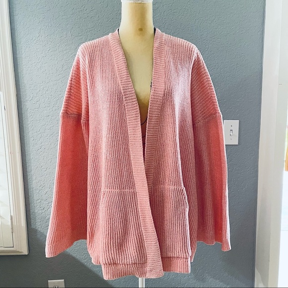 Show Me Your Mumu Easy Cardigan Sweater in Pretty Pink Size Large - Picture 3 of 8